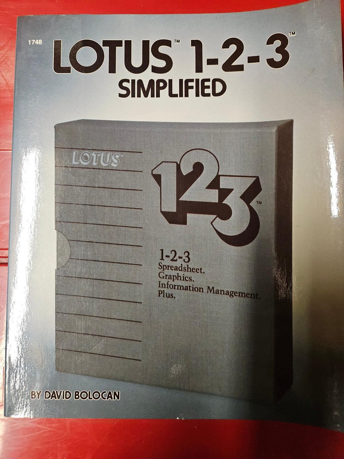 LOTUS 1-2-3 SIMPLIFIED by David Bolocan