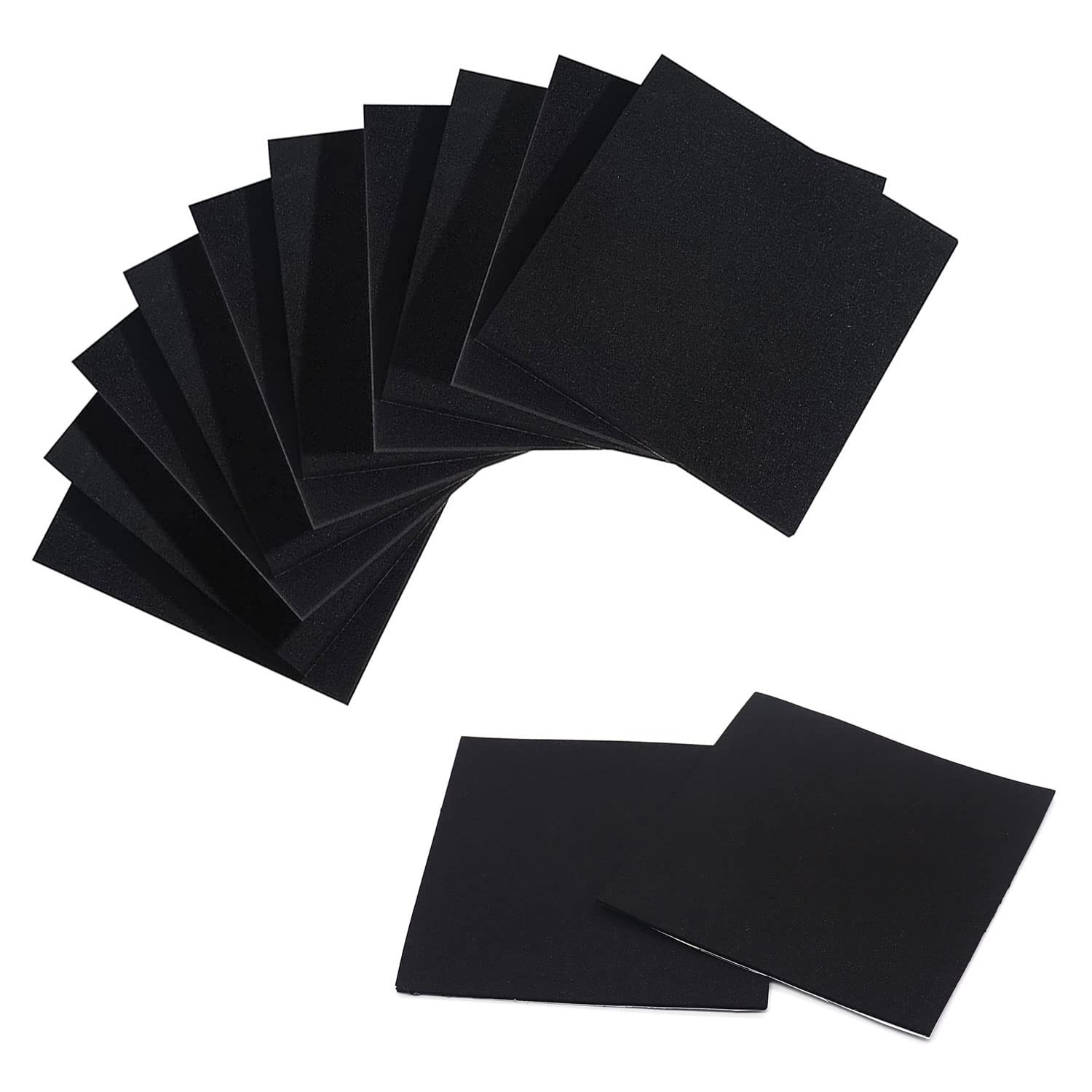 Foam Padding Sheets with Adhesive Backing - 4Inch x x1/16Inch, Black