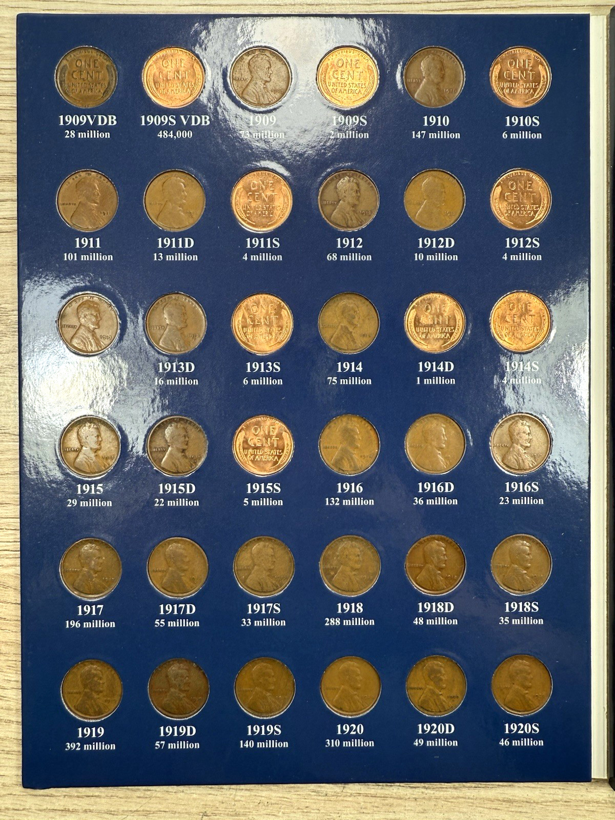 * 1909-2025 LINCOLN CENT SET- 294 COINS- BU COINS/ SEMI KEYS- PRICED TO SELL 🔥*