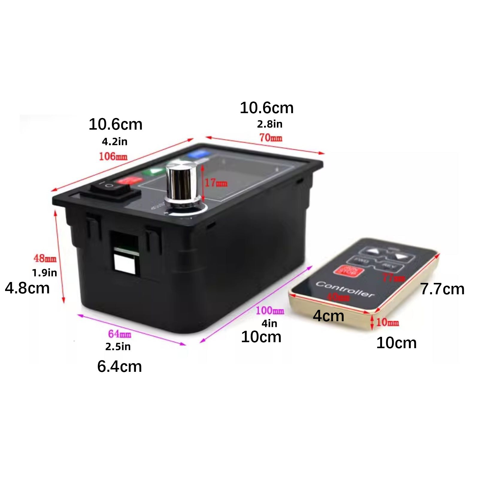 Multi-Function Embedded Motor Speed Controller DC 10-55V 40A W/LCD Screen