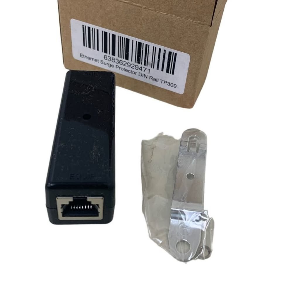 New Ethernet Surge Protector PoE+ Gigabit with DIN Rail Mount Option TP309