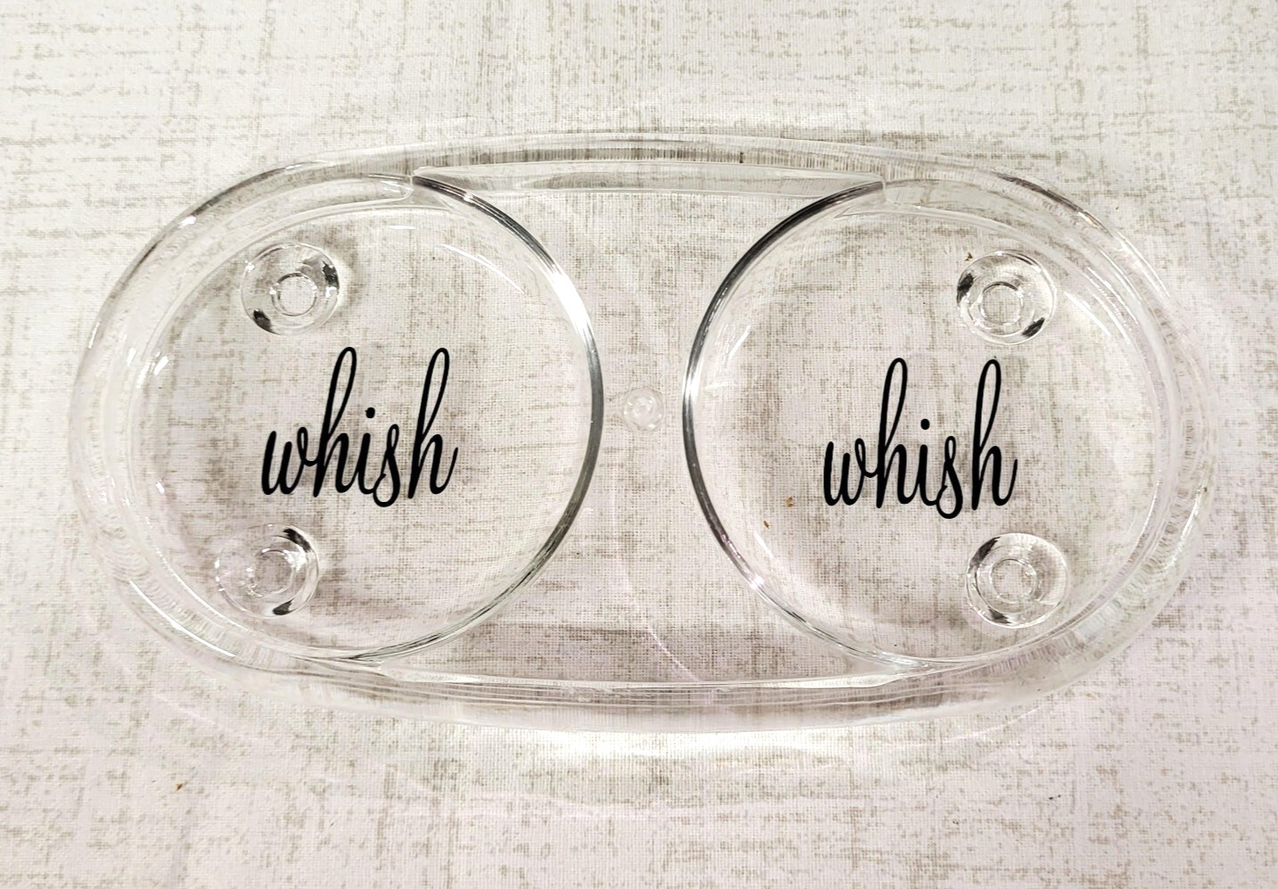 WHISH Makeup & Skincare Duo Acrylic Mixing Tray For Foundation Lotions BRAND NEW