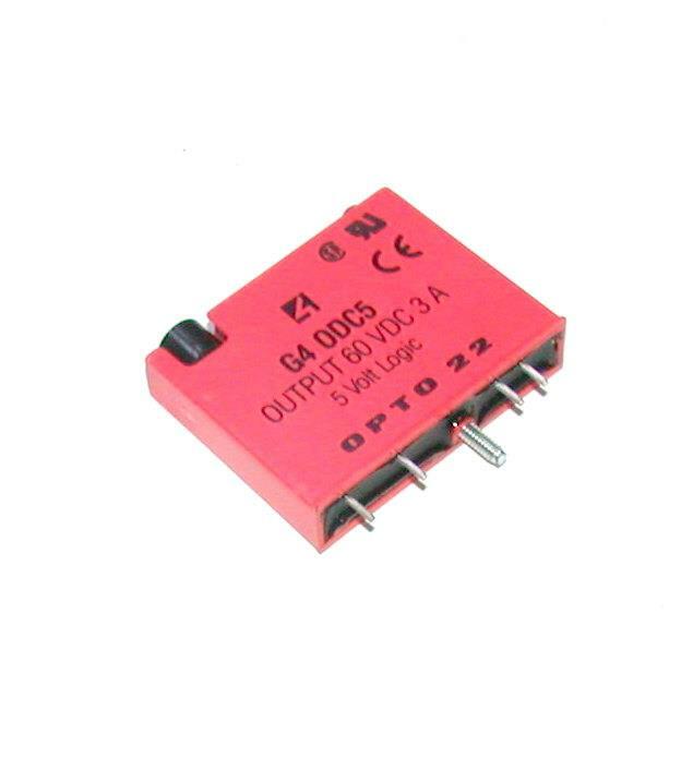 New Opto 22 G4 0DC5  Solid State Output Relay 5 VDC Logic 4 Amp Fuse