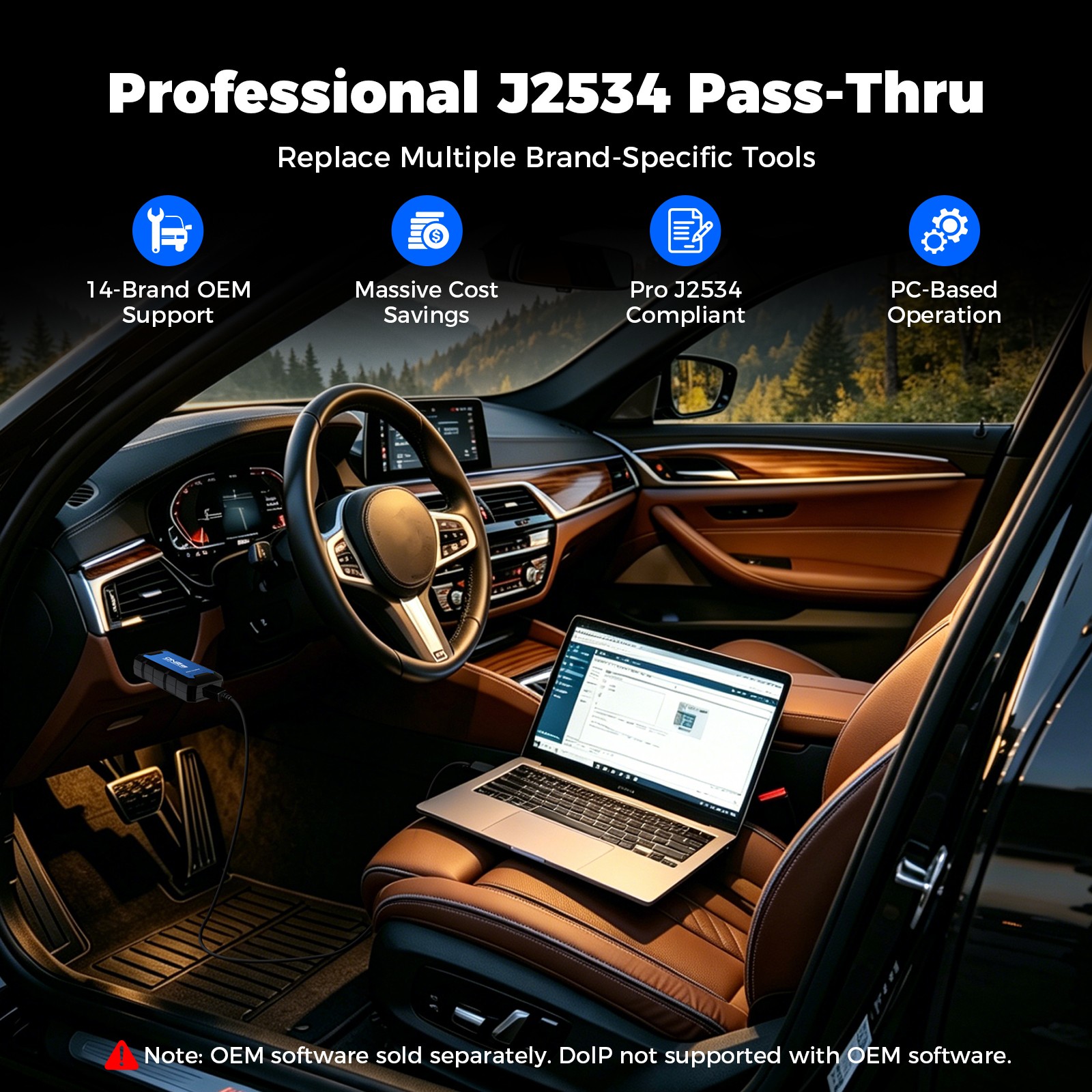 TOPDON ONE Plus J2534 OBD2 Scanner ECU Programming Auto Diagnostic Tool +2 Gifts
