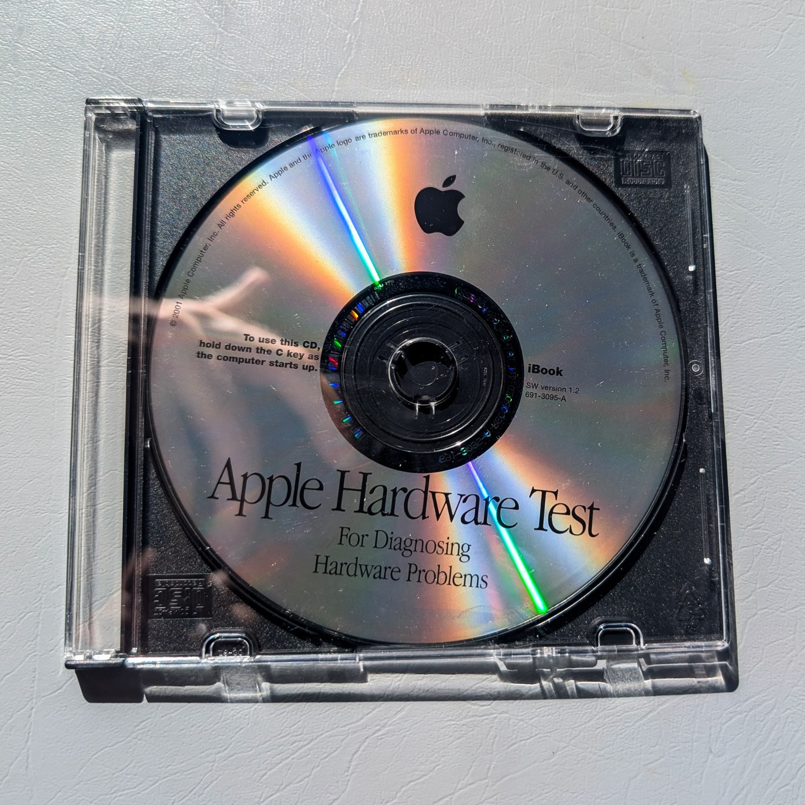 Apple iBook Hardware Test Diagnostic Disc CD SW version 1.2 691-3095-A