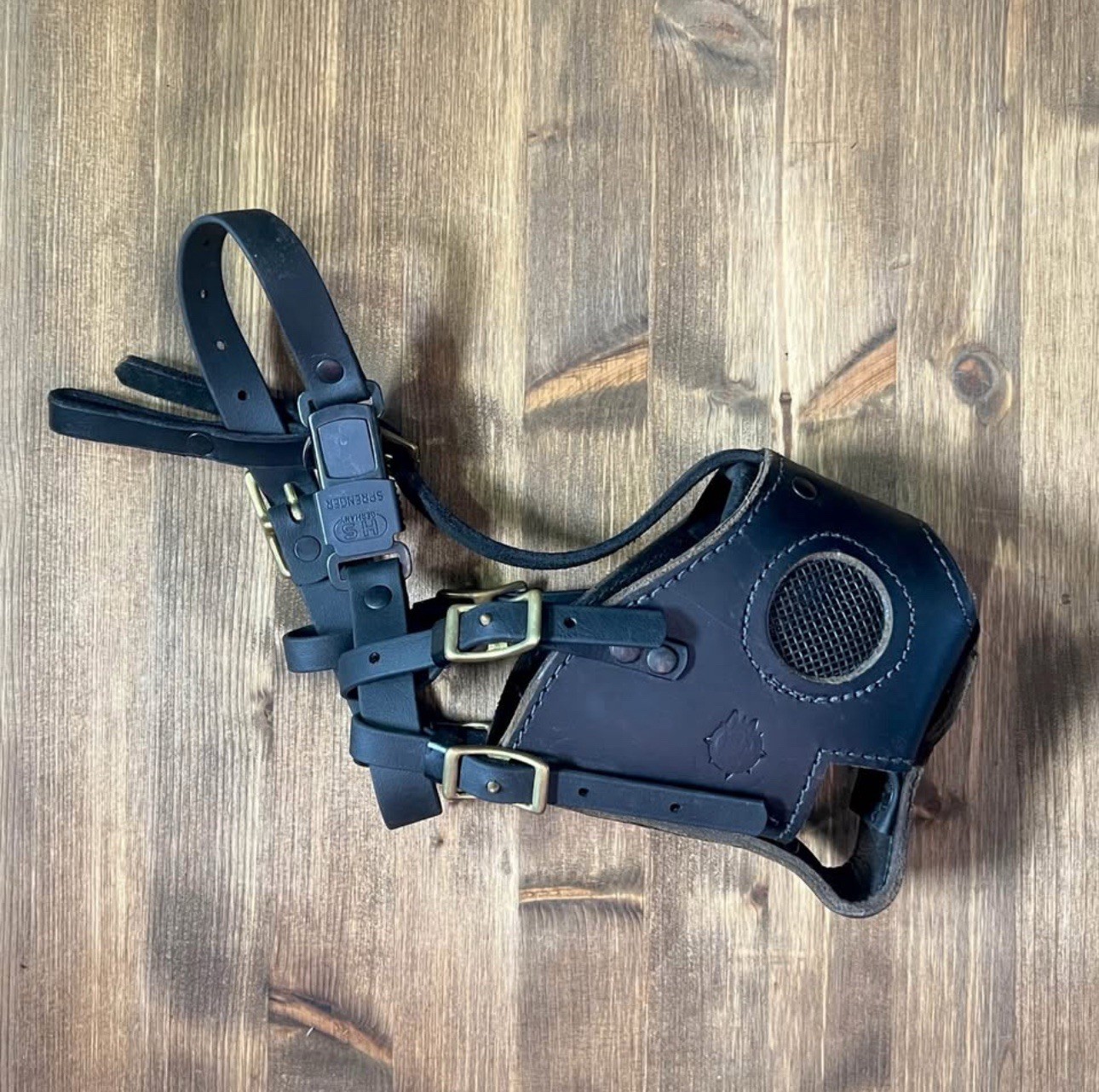 Recon K9 Muzzle HS Sprenger Germany Dark Brown Leather