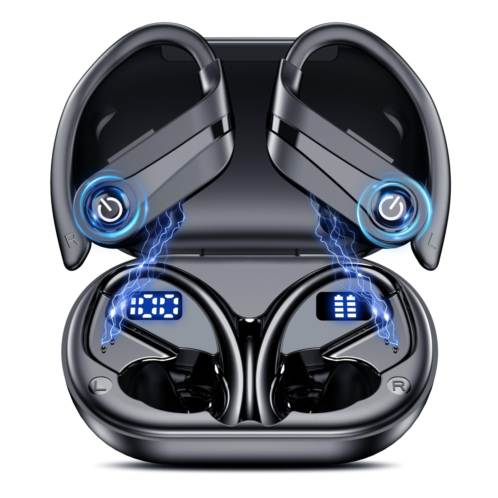 Wireless Earbuds 120H Playtime Bluetooth 6.1 Ear Buds for Sports Hi-fi Stereo...