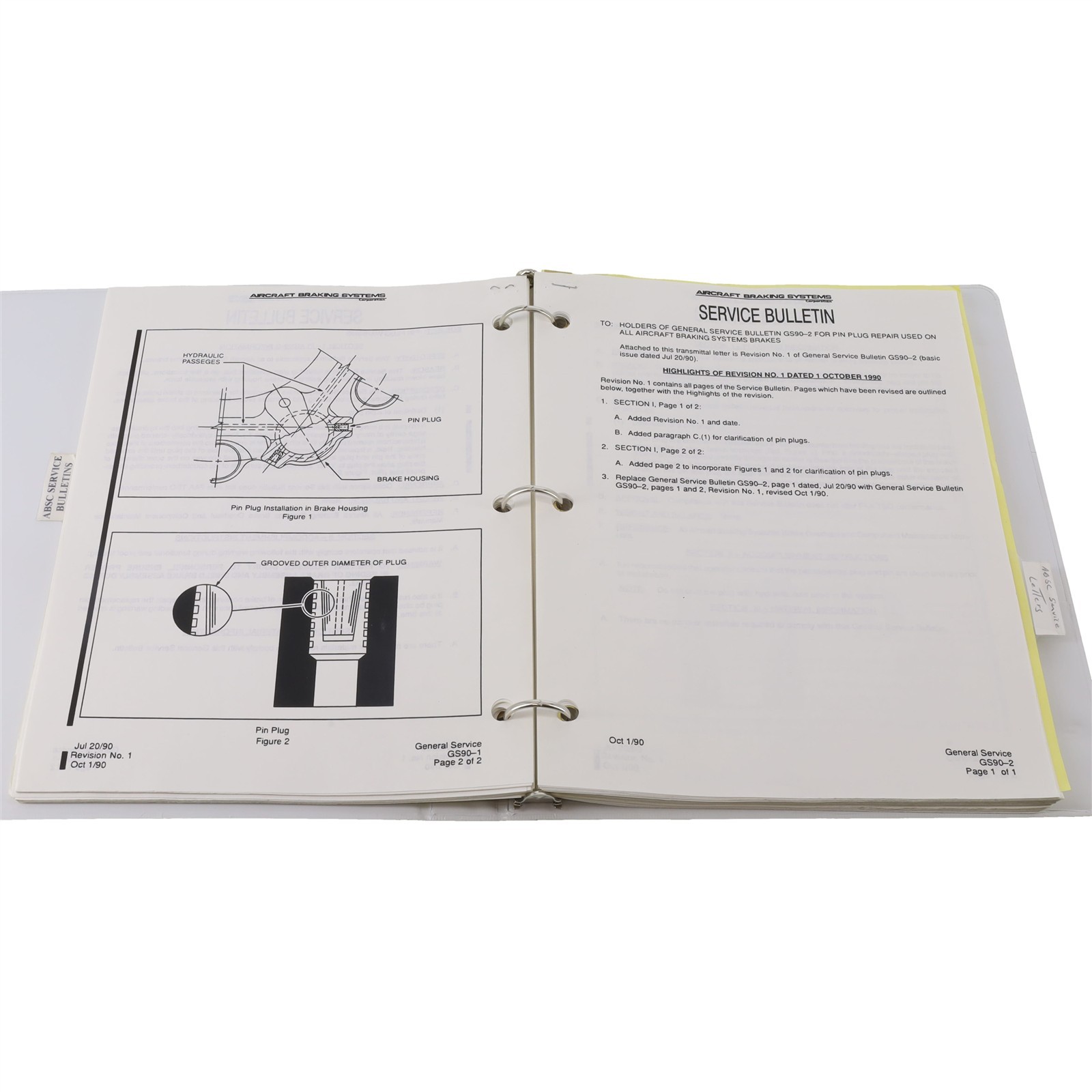 ABSC Service Bulletins - Wheels and Brakes