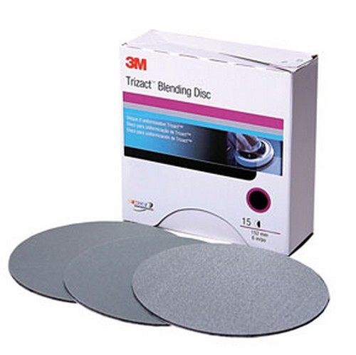 3M 2090 Trizact Hookit Blending Disc, 02090, 6 in, P1000, 15 discs per box