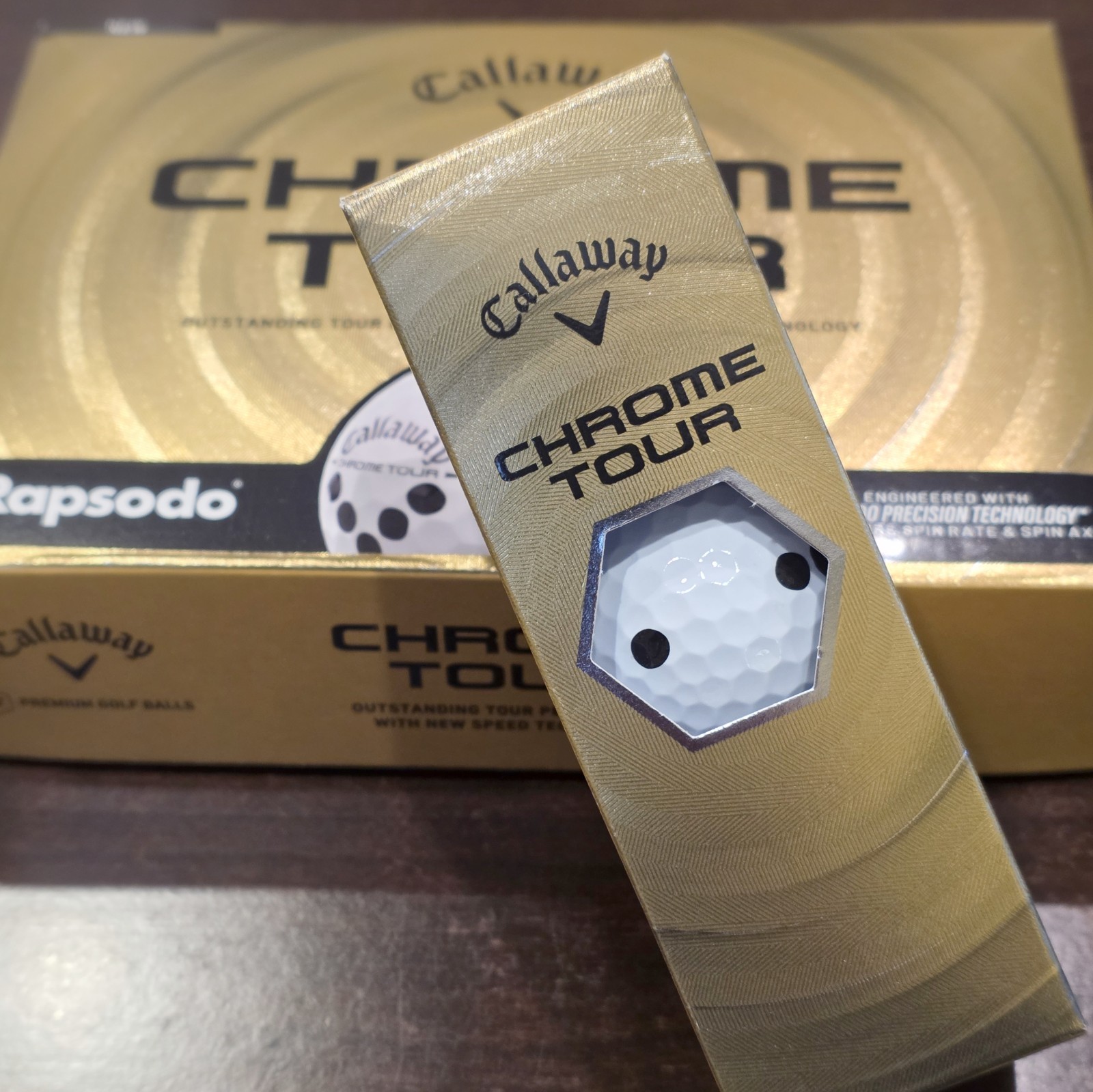 Rapsodo MLM2PRO Callaway Chrome Tour RPT balls Brand New Sleeve (3)