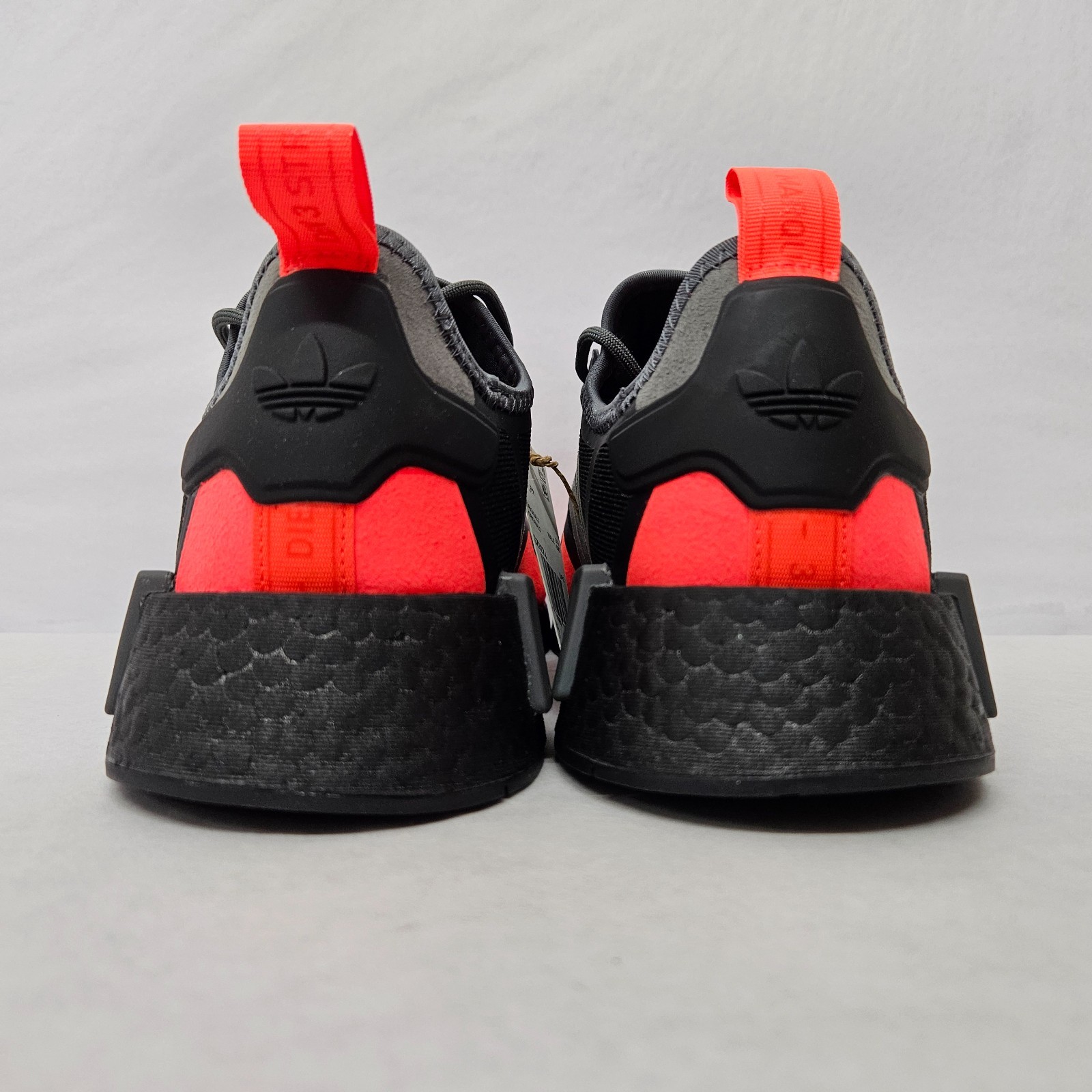 Adidas NMD_R1 Athletic Shoes GZ9274 Black Gray Solar Red Men's Size 9