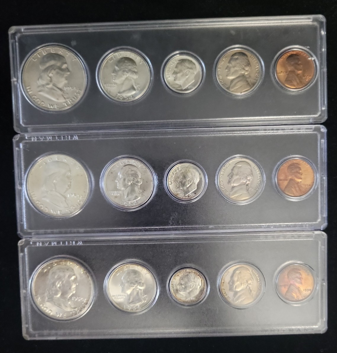 1954 PDS Mint Set in Whitman Holders | Beautiful Set | See Pics