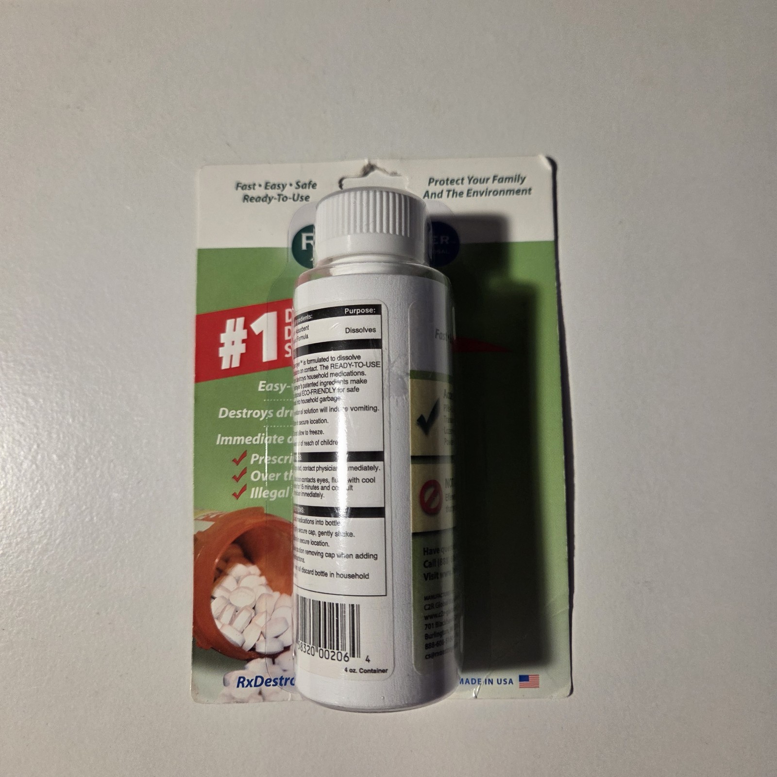 RxDestroyer Pharmaceutical Disposal System 4 oz Container