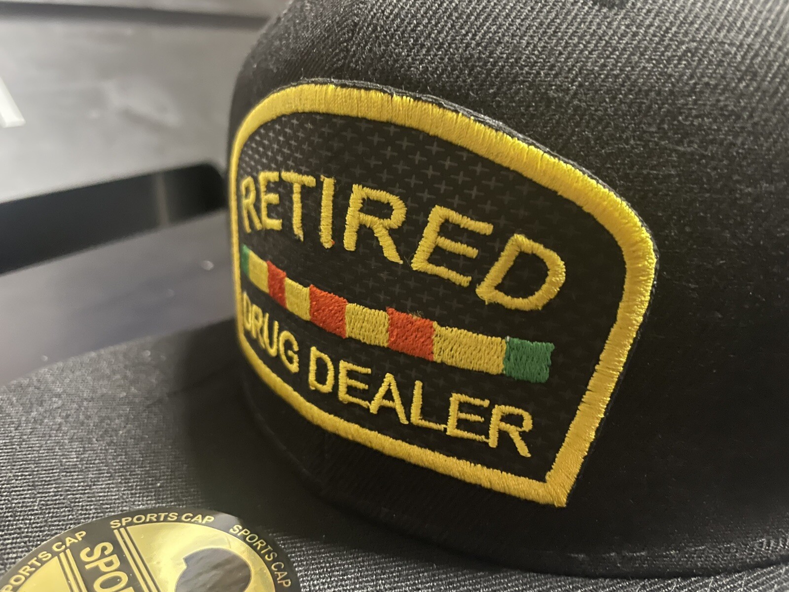 Retired Drug Dealer Hat Flat Bill Snapback - Veteran - Pop Culture Hype JZ Bae