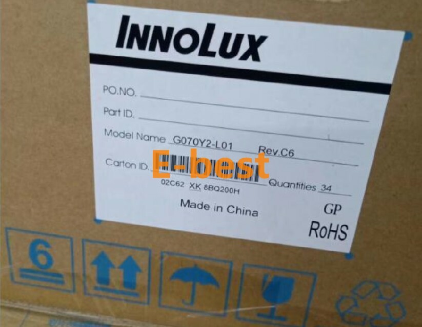 NEW 7.0-inch G070Y2-L01 Rev C6 800*480 FOR Innolux LCD Display 90 days warranty