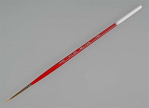 Atlas-Brush 10/0 Taklon Detail Brush - Hobby and Model Paint Brush - #1551