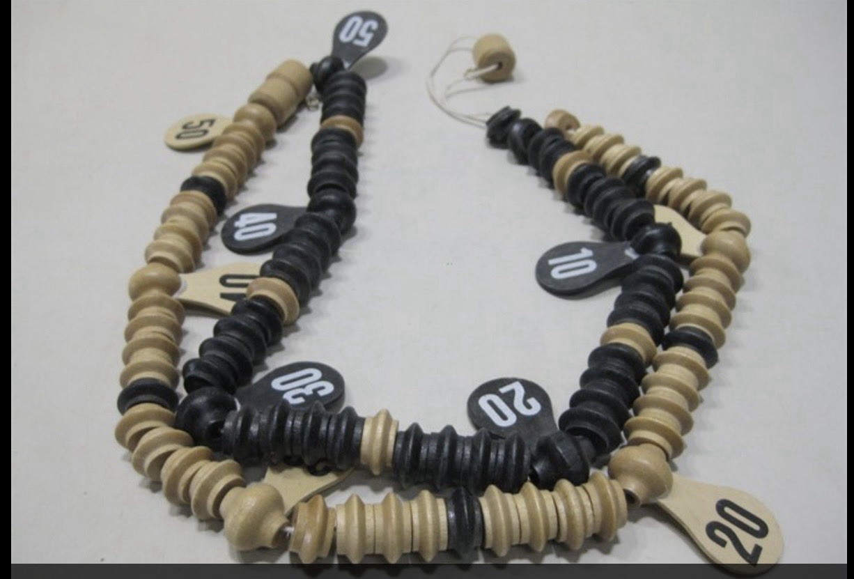 Vintage Wood Score Keeper Billiard Pool Table Score Beads - Wooden