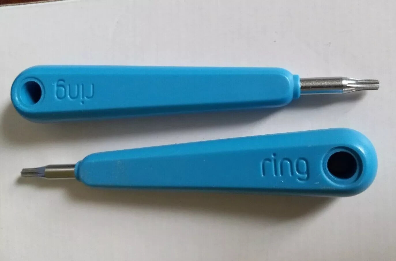 Lot of 2 Genuine Ring Screwdriver Torx Security Bit Blue Camera Doorbell OEM