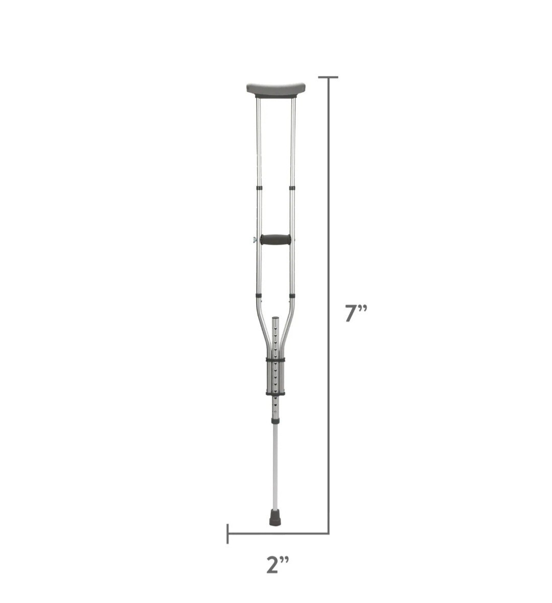 Equate Universal Crutches - Aluminum