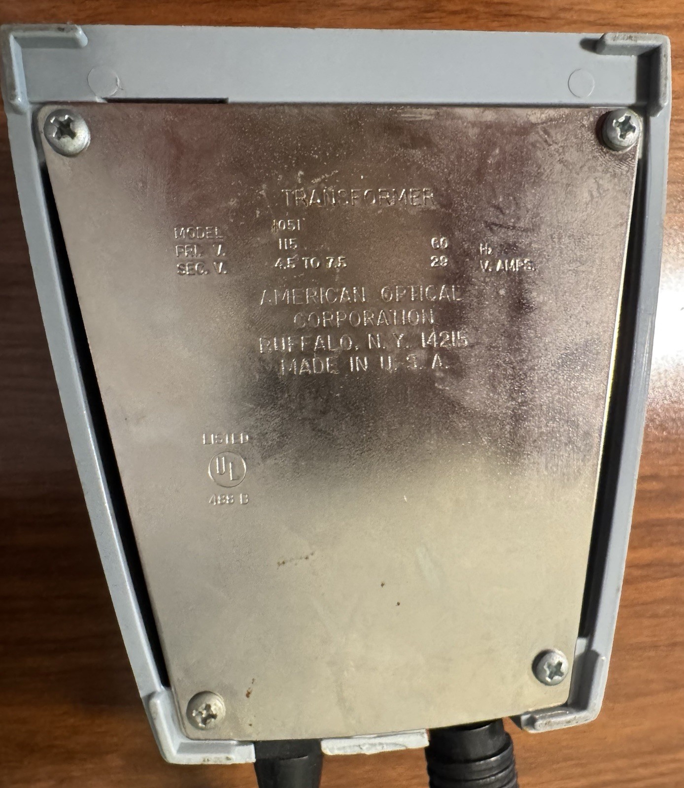American Optical 1036A Spencer Microscope Illuminator w/ 1051 Transformer
