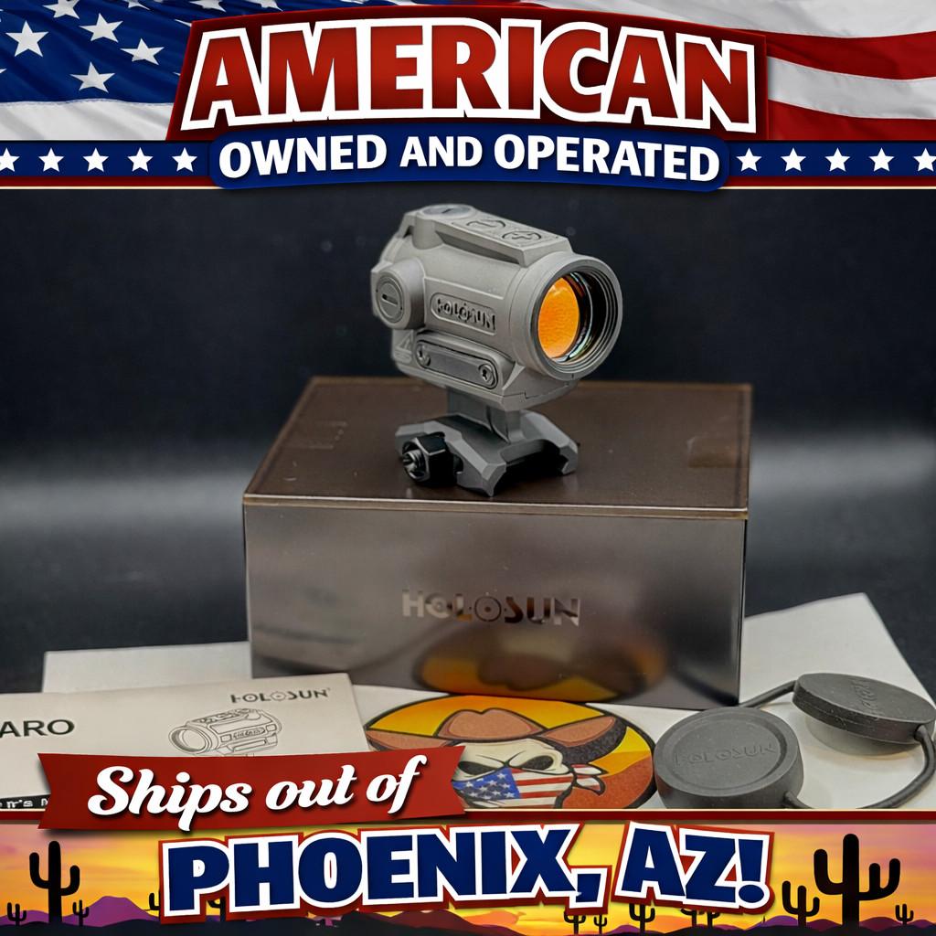 Holosun 1x22mm Green 2 MOA Dot Advanced Optic Sight ARO-GR2 - BLACK
