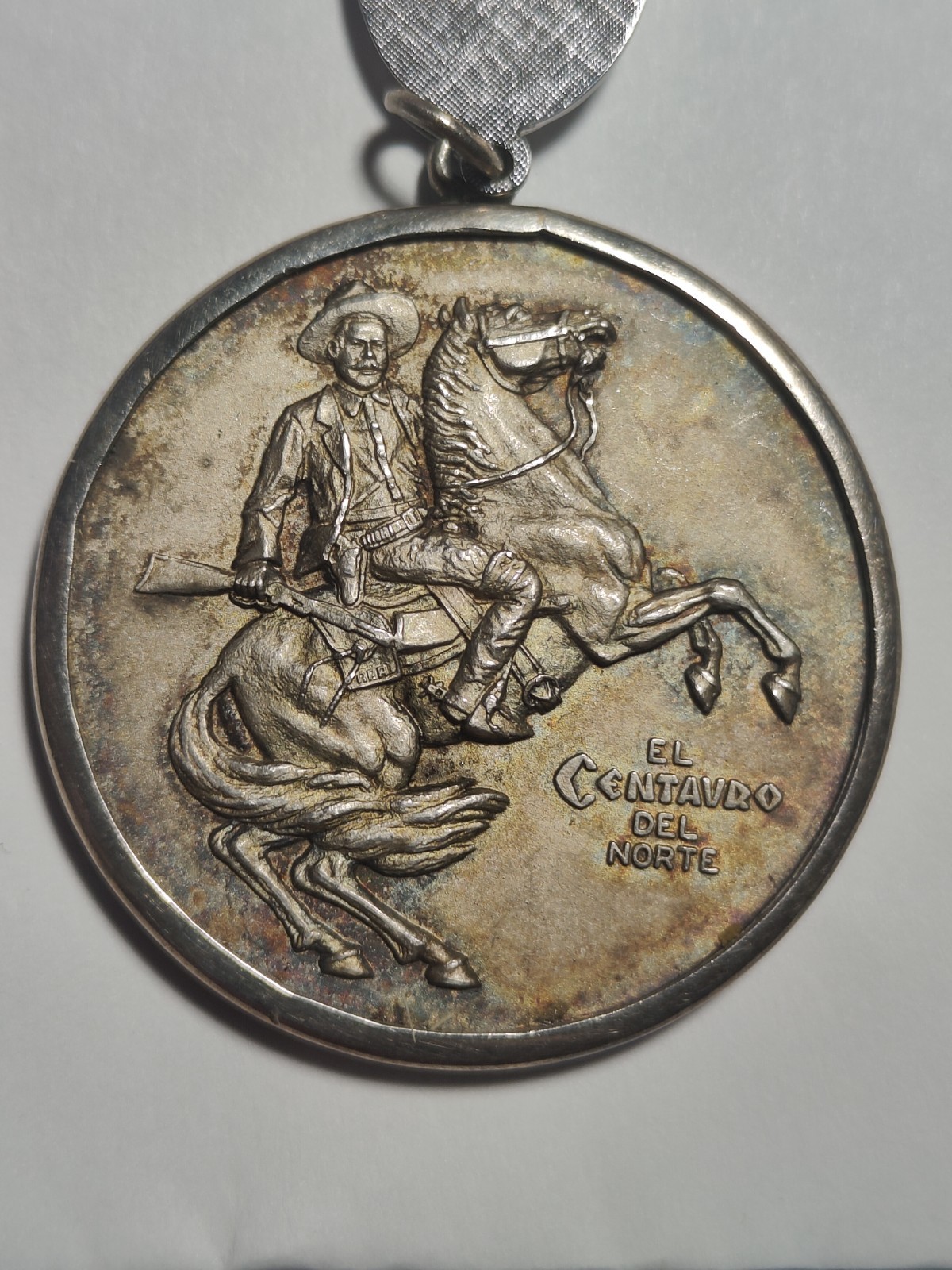 1923  Pancho Villa Rare Medal Ag .925  MEXICO