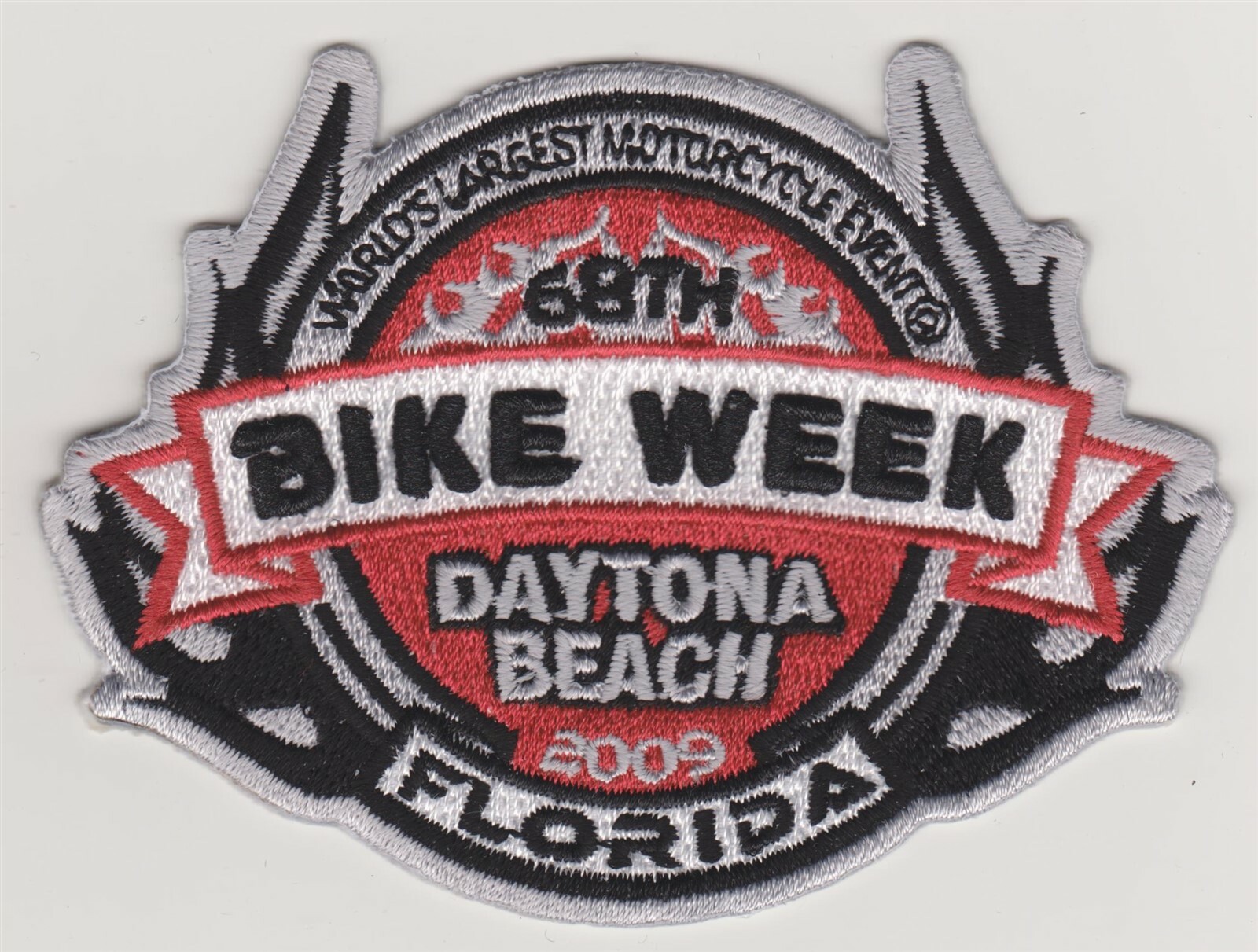 2009 Daytona Beach FL 68th Bike Week Motorcycle Event Iron On Patch *New* #113
