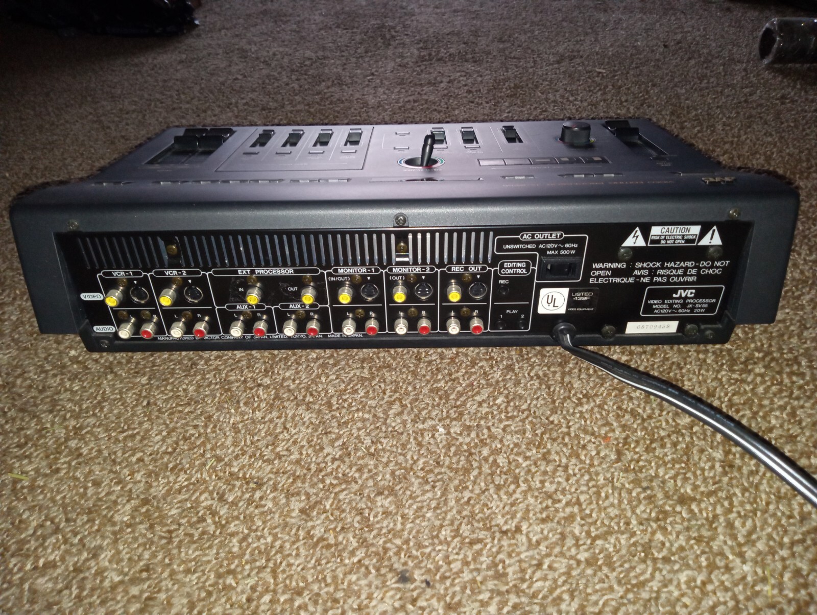 JVC JX-SV55 Video Editing Processor
