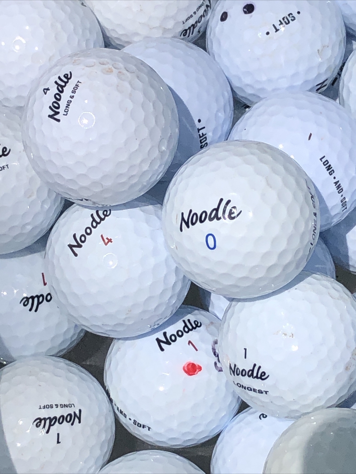 50 Noodle Assorted Models Golf Balls