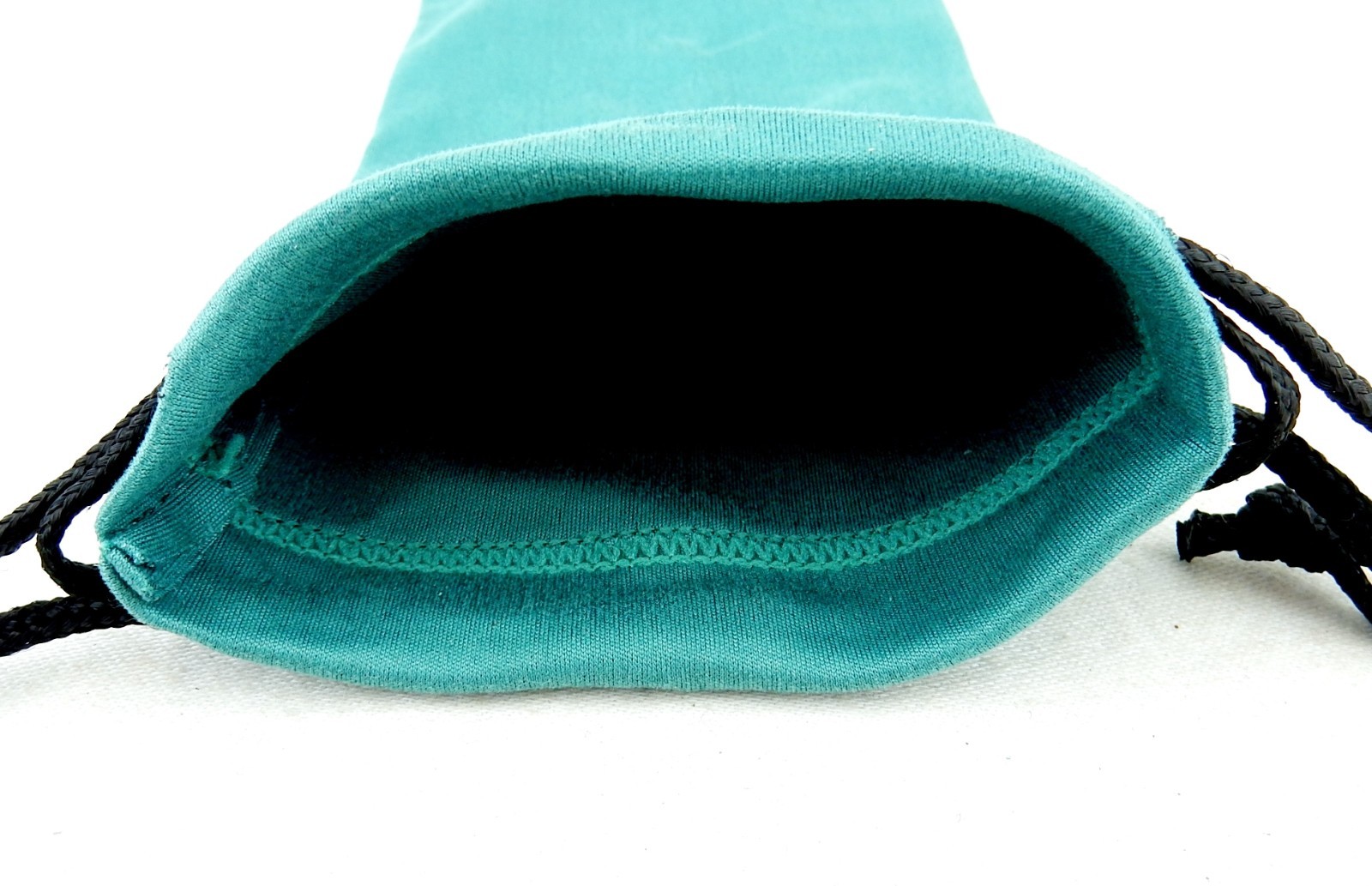Microfiber Drawstring Accessory Pouch 4" x 7", GREEN ~ Eyeglasses, Makeup, Phone