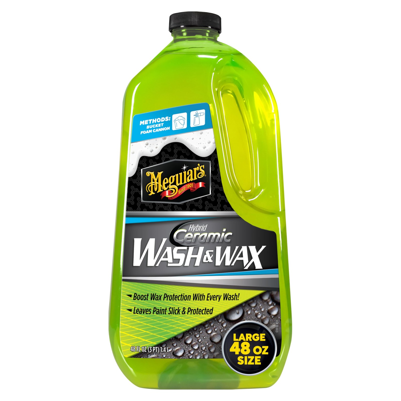 Meguiar's Hybrid Ceramic Wash & Wax - Sophisticated Car Wash Gently Cleans 48oz