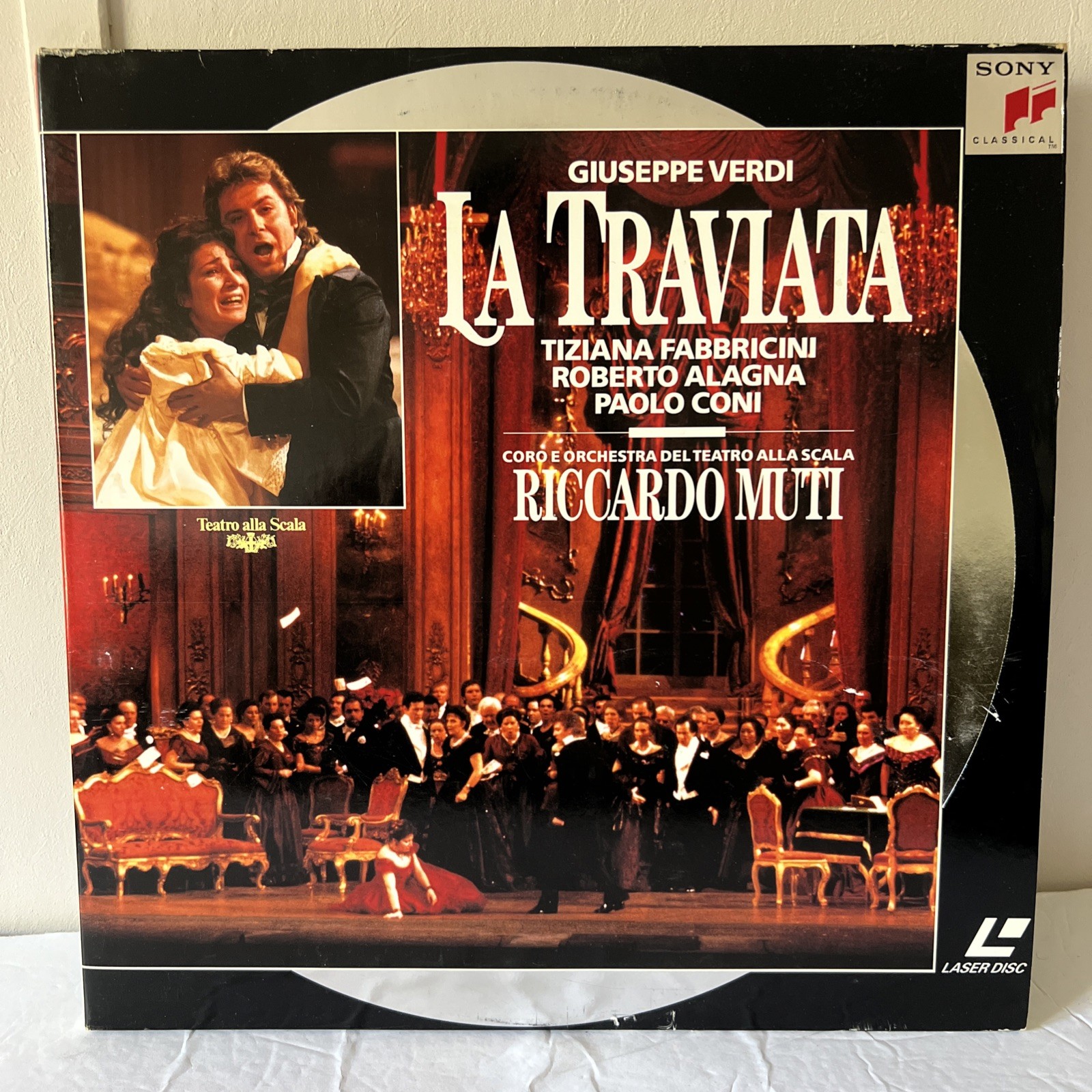 Giuseppe Verdi : La Traviata : Fabbricini : Alagna : Laser Disc Sony Classical