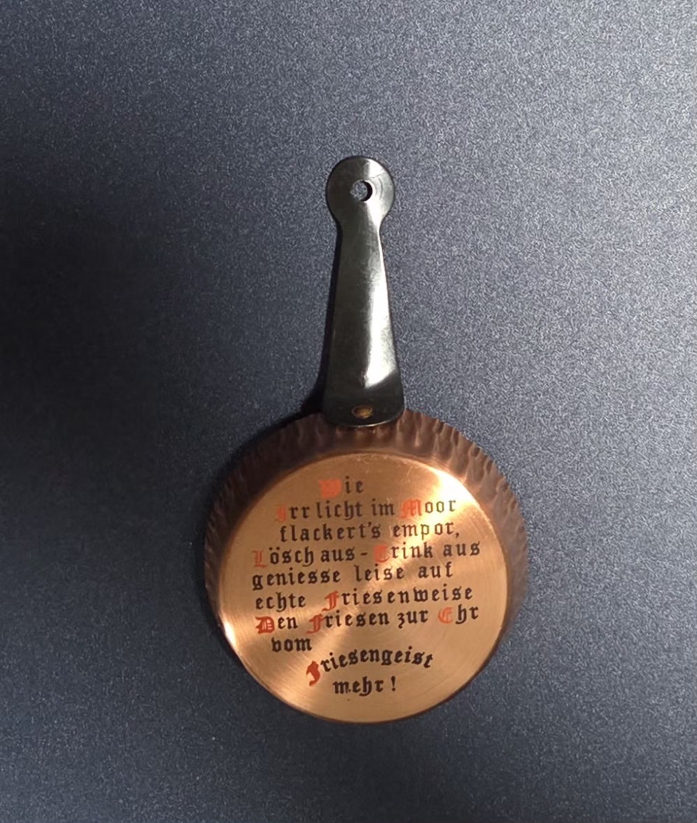 Vintage Friesengeist Löschpfännchen, or a "Snuffing Pan" Germany