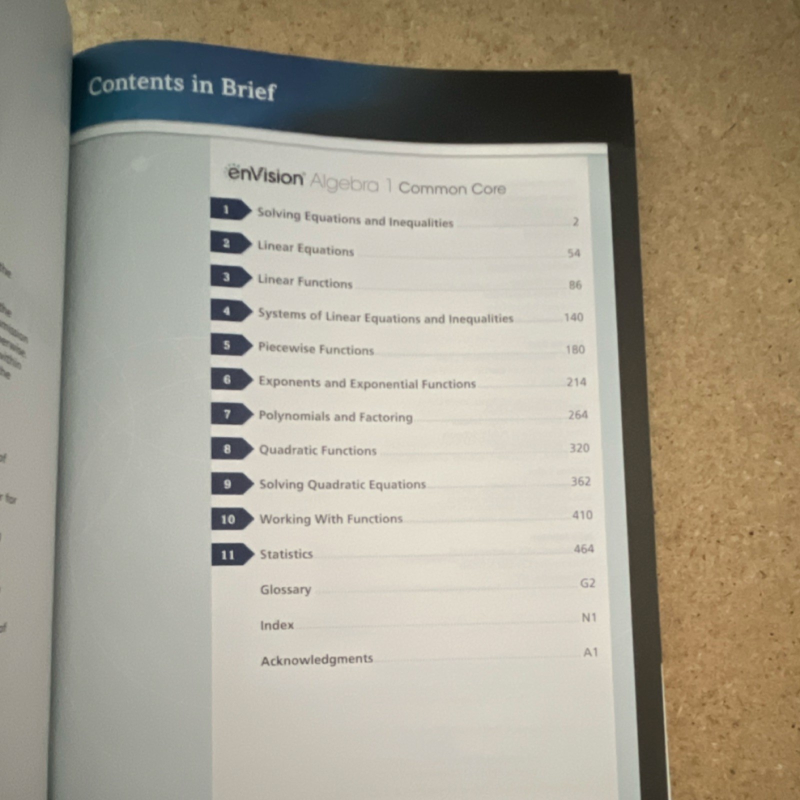 Savvas enVision Algebra 1 Common Core Student Edition 2024 Hardcover