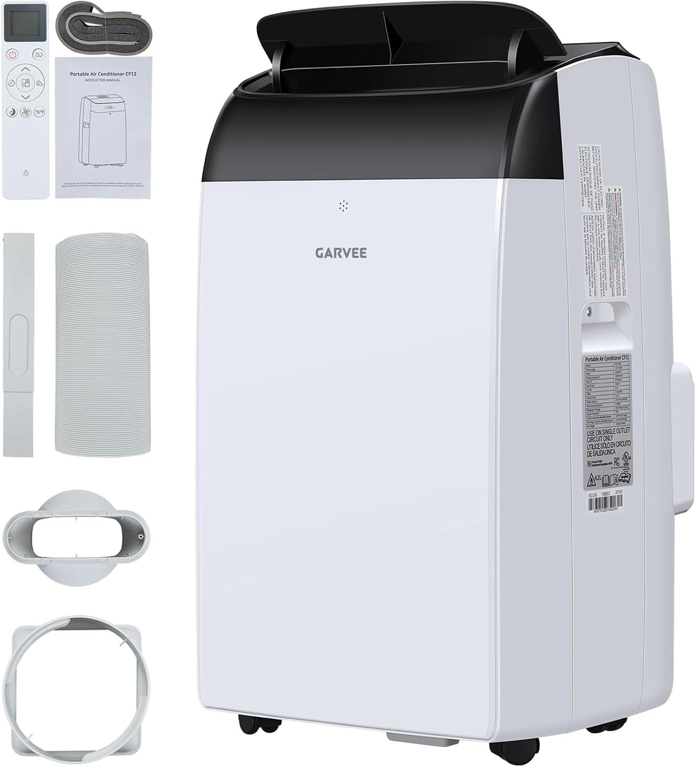 Portable Air Conditioner 14000 BTU 3-in-1 Cooling Dehumidify Fan Garvee