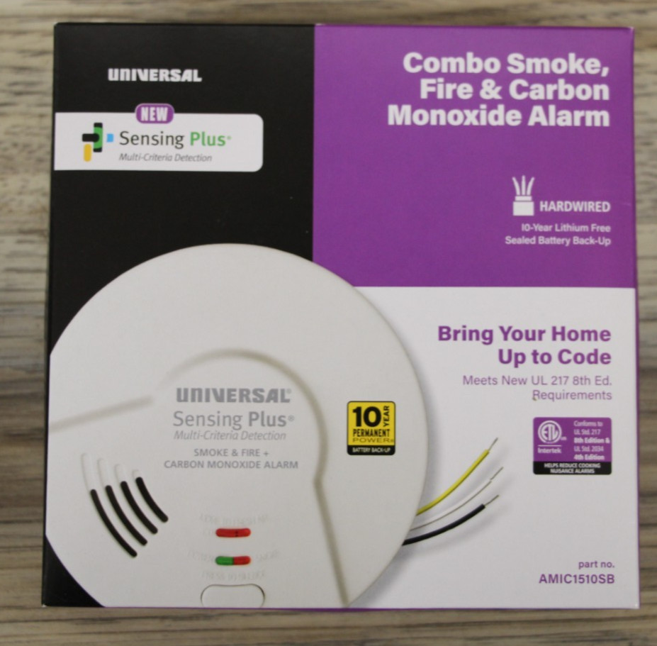 USI Sensing Plus AMIC1510SB Multi Criteria Hardwired Combo Smoke, Fire & Carbon