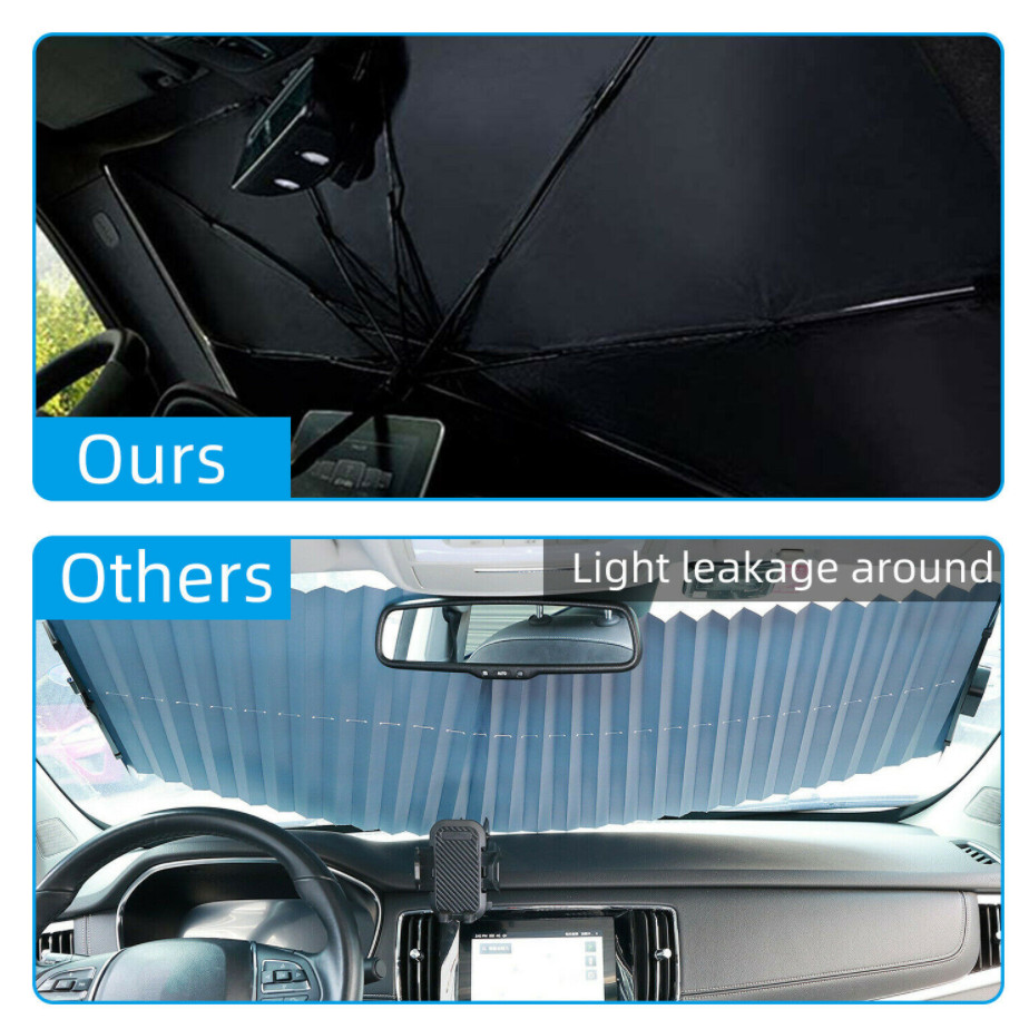 Car SUV Windshield Sunshade Front Window Cover Visor Sun Shade-Umbrella Foldable
