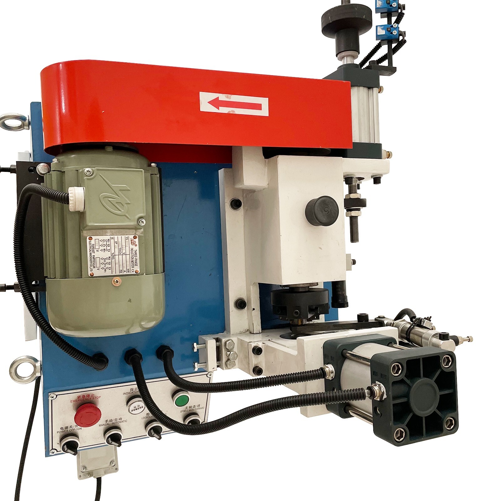 LDJ-60 Single End Air-operated Chamfering Bevelling Deburring Machine 220V