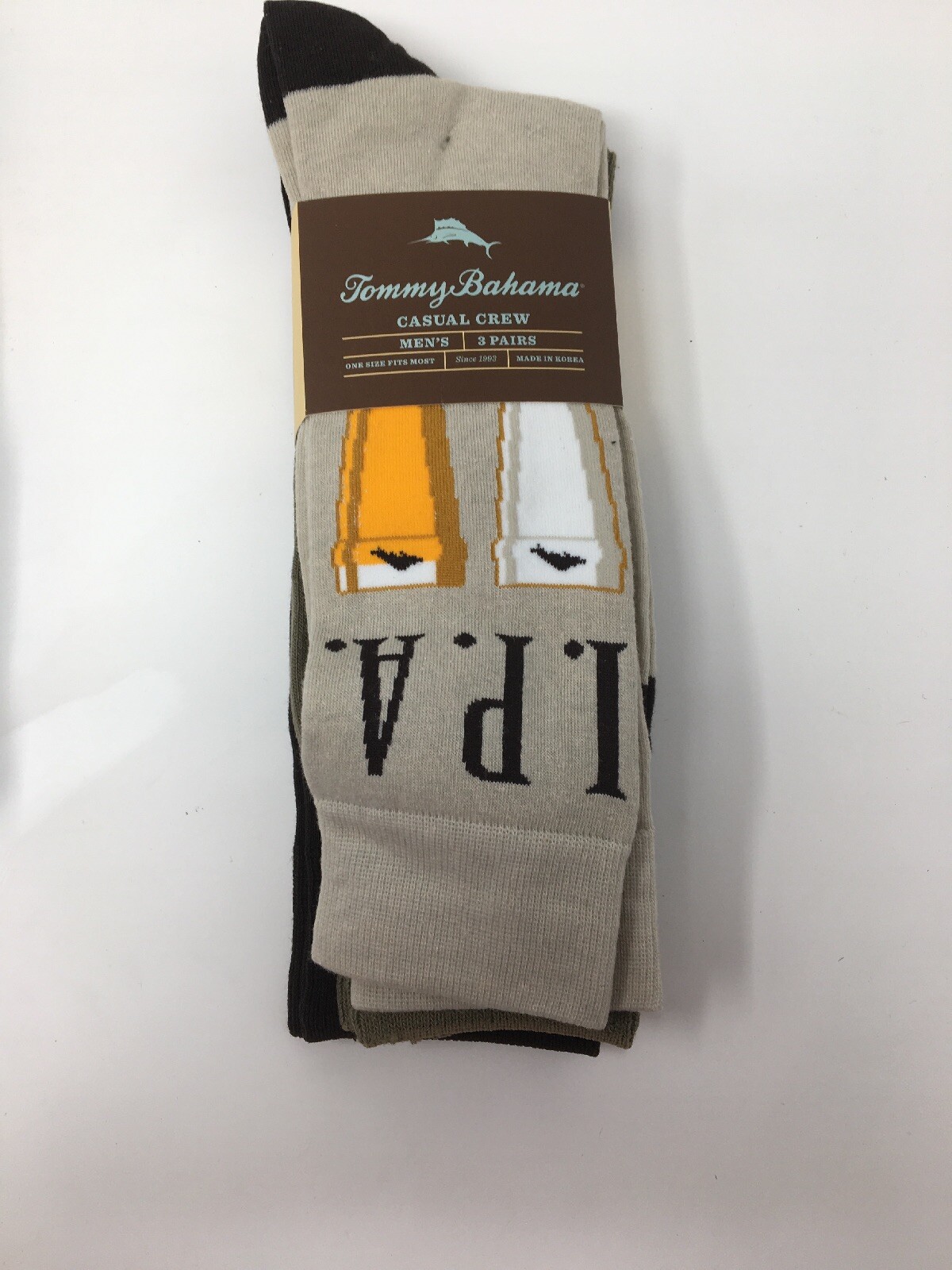 (4) Pairs of Tommy Bahama Men's Casual Crew Socks - (Choose) NEW
