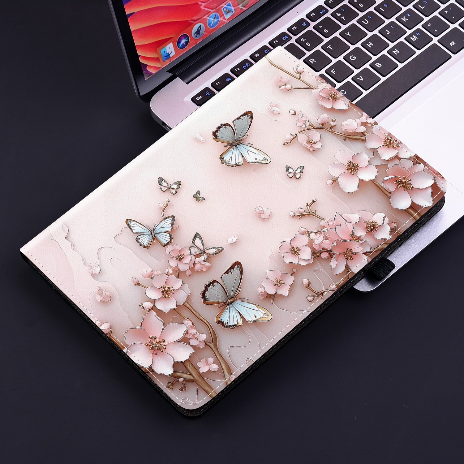 Case For Samsung Galaxy Tablet Painted Leather Shockproof TPU Shell Back Covers