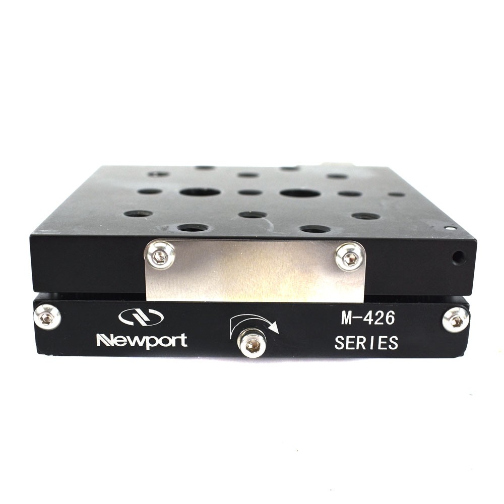 Newport M-426 Manual Linear Stage Crossed-Roller Bearings 25.4mm Travel w/ Block