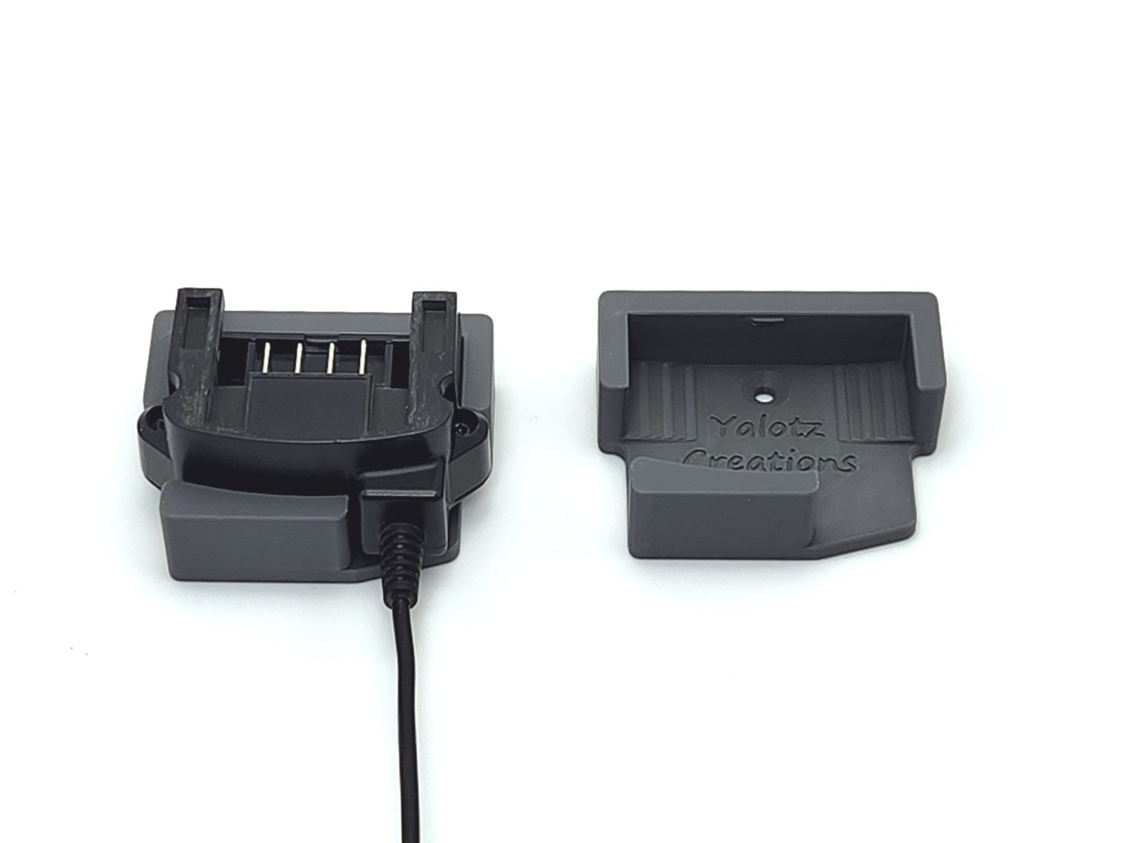 Porter cable charger wall mounting bracket, slide in charging holder