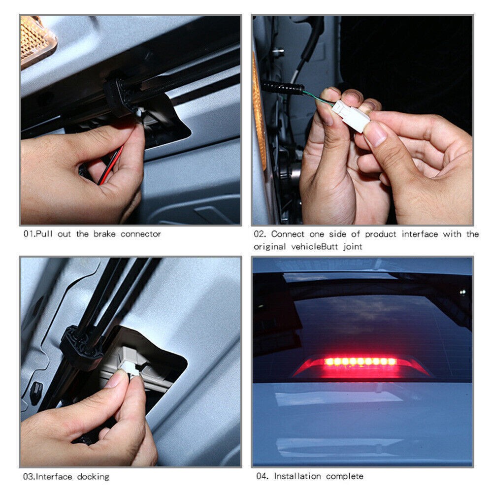 LED Strobe Flash Module Wiring Box Tail Brake Light Fit Honda Civic Sedan 16-21