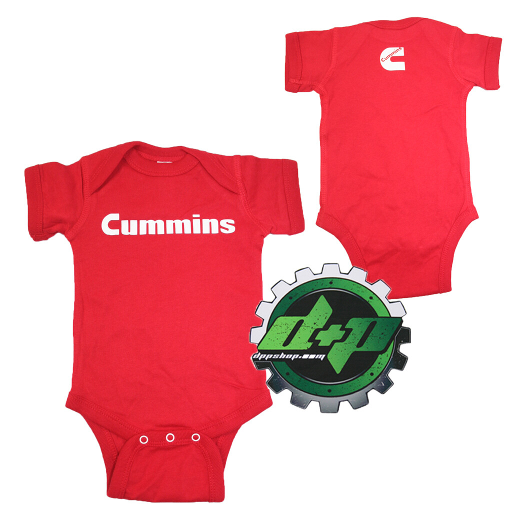 Cummins decal infant toddler onezie red baby diesel 18 month