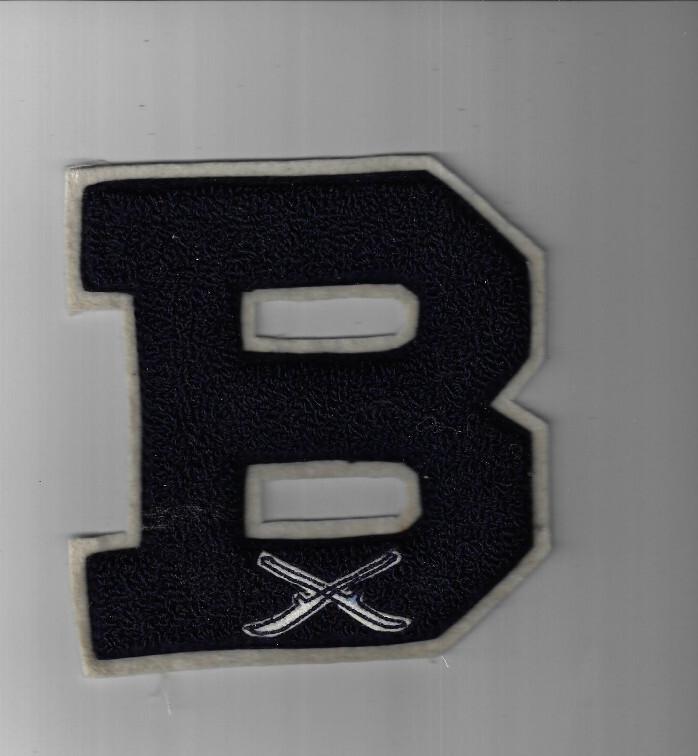 Vintage Cloth Sports Patch Binghamton NY SUNY WOMEN's LACROSSE TEAM 5" letter B