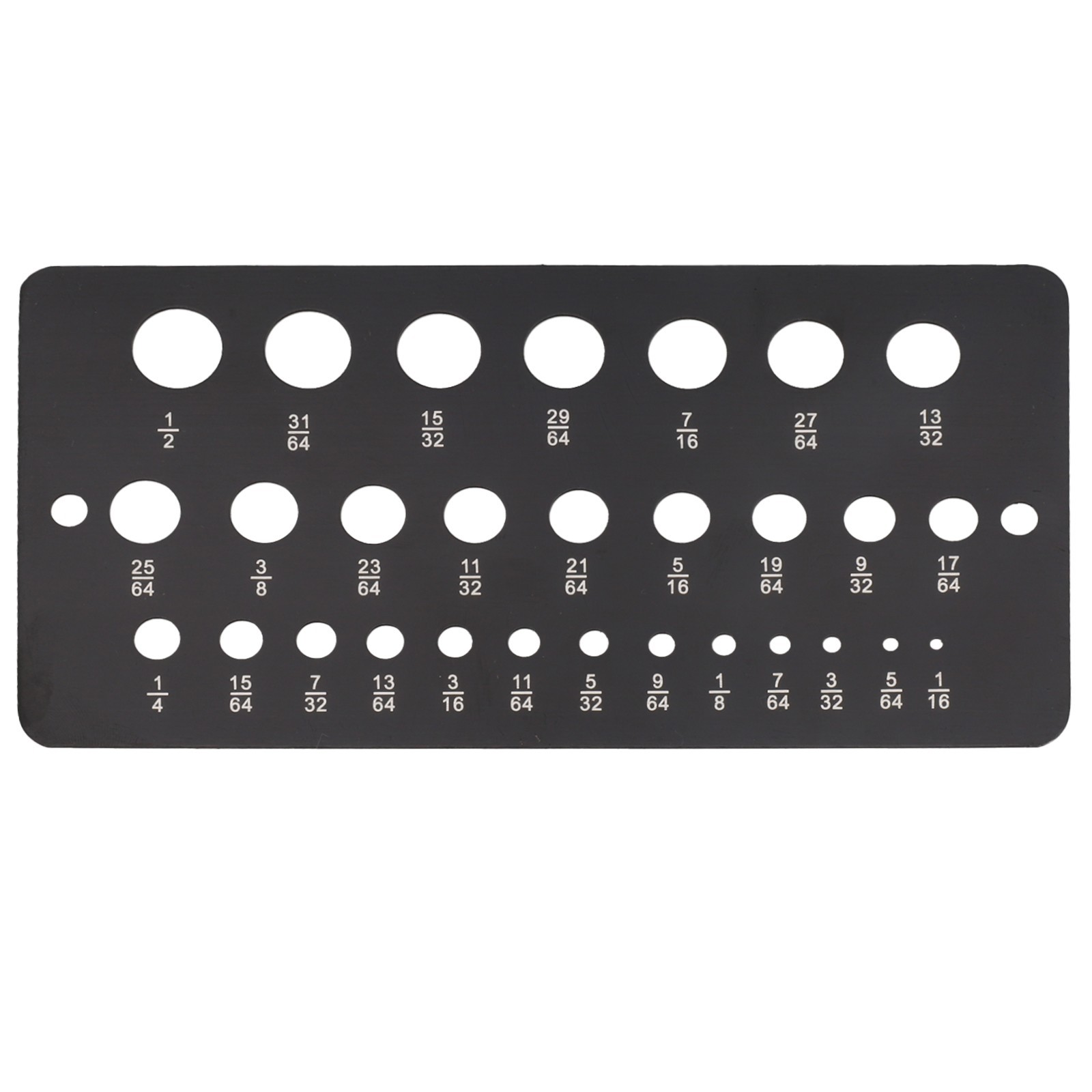 29 Hole Stainless Steel Gauge for Accurate Metric Drill Bit Measurement