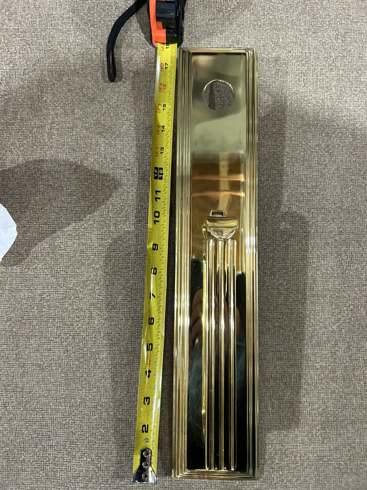 Baldwin Tremont 6605 Exterior Active Face Plate Gold Trim
