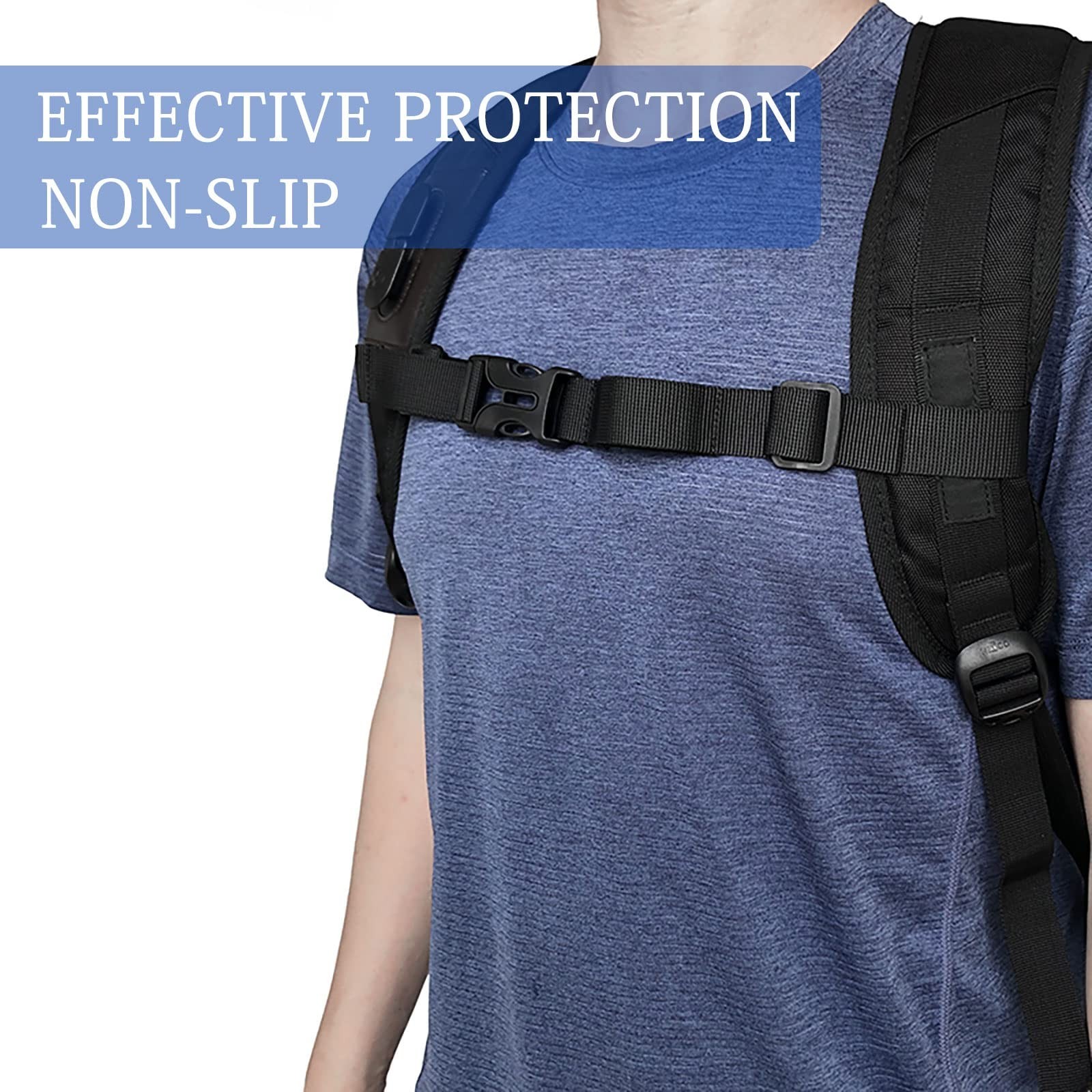 WishLotus 5PCS Backpack Chest Strap, Multi-Color Adjustable Backpack Sternum ...