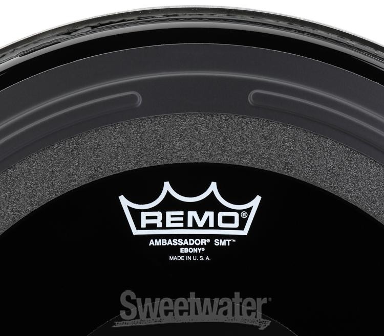 Remo Ambassador SMT Ebony Tom Drumhead - 16 inch