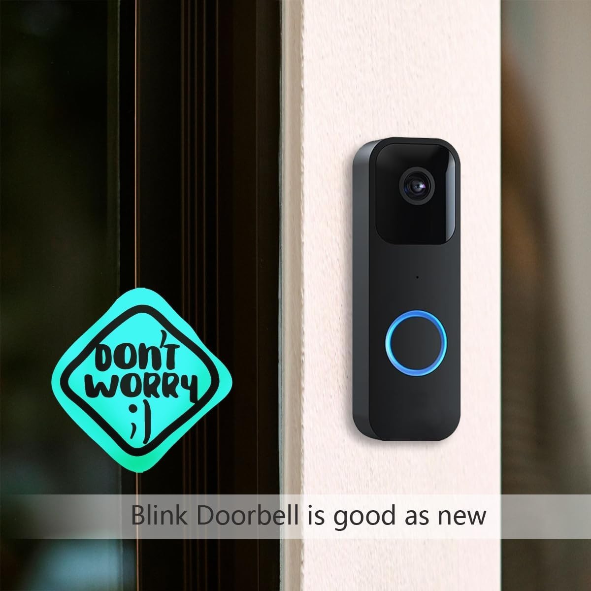 Quick Install Metal Mounting Plate for Blink Doorbell – Includes Replacement Key